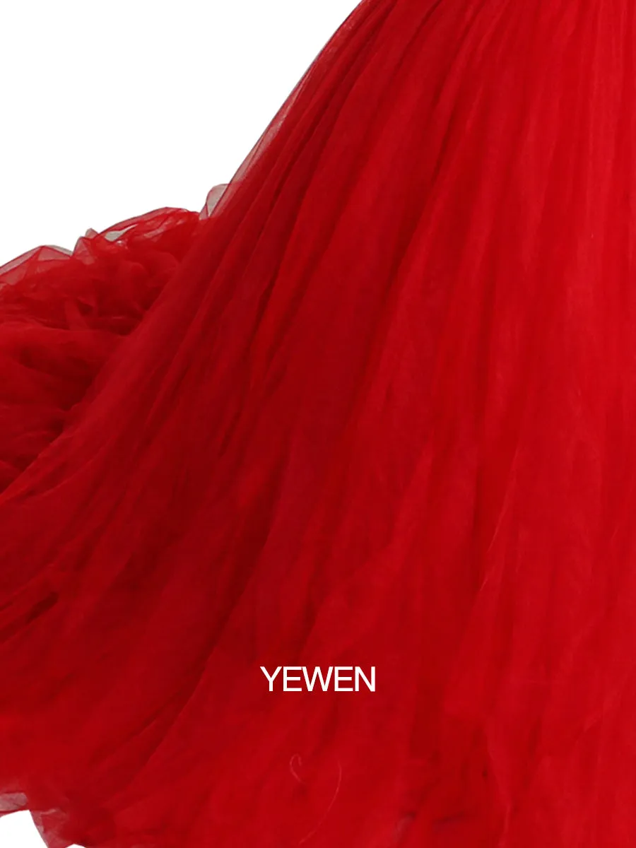 Off Shoulder V Neck Long Sleeves Strech Material Mermaid Maternity Dress Baby Shower YW2069