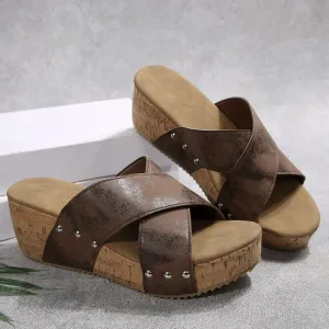 Open Toe Wedge Sandals
