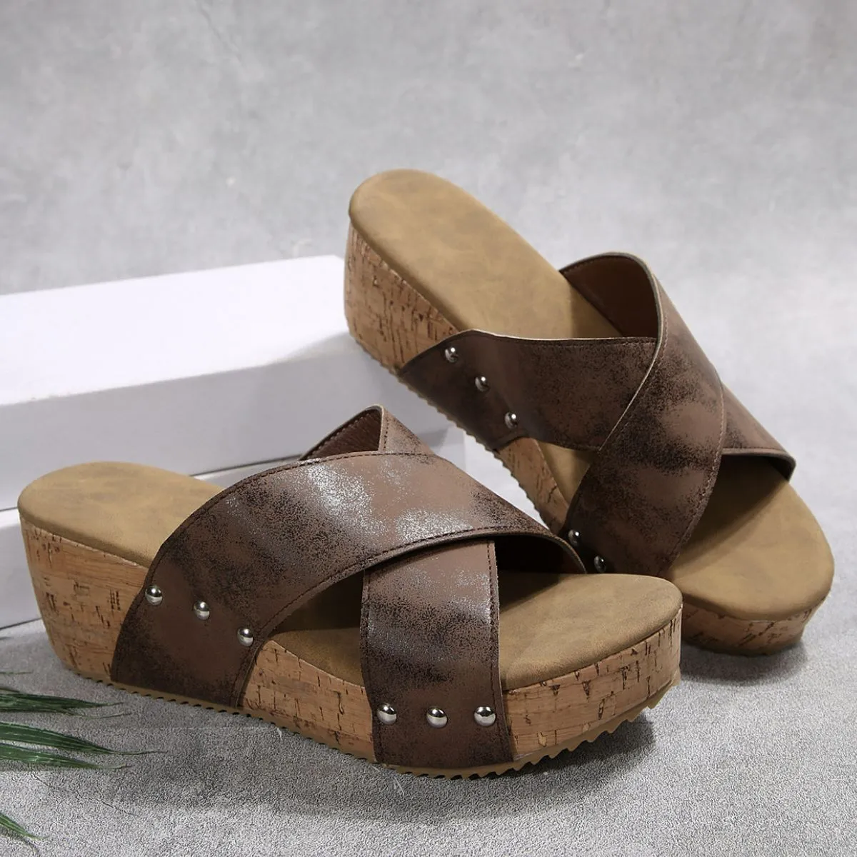 Open Toe Wedge Sandals