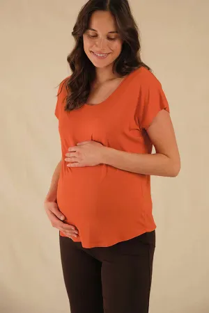 Organic Bamboo Eadie Maternity Top