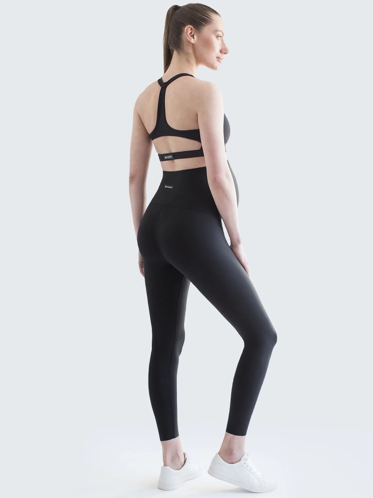 OVER THE BUMP MATERNITY SHAPE PANTS, BLACK