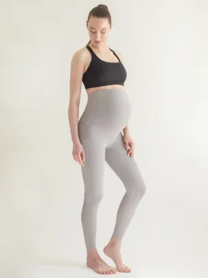 OVER THE BUMP MATERNITY SHAPE PANTS, LUNAR GREY