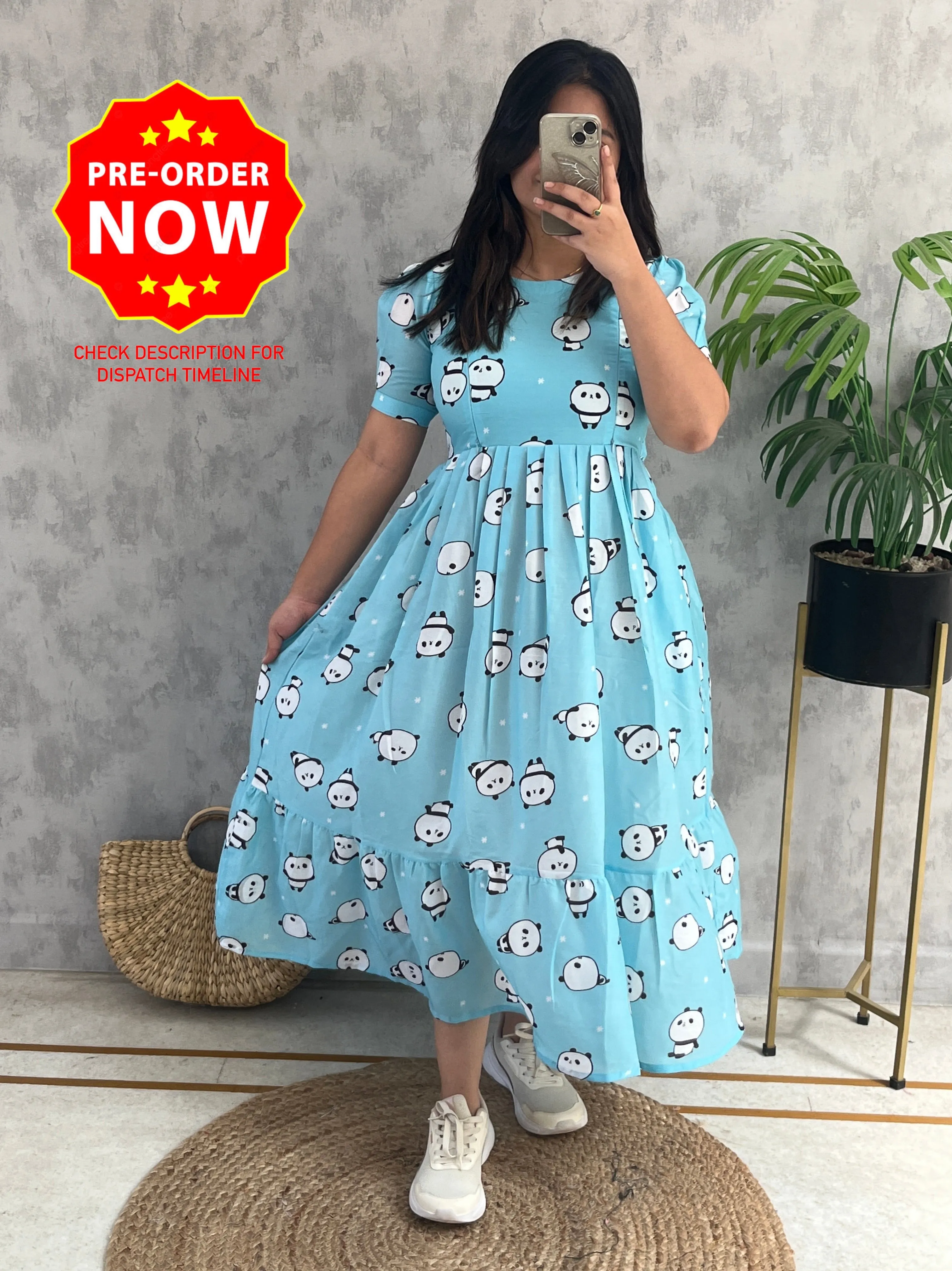 Panda Maternity Dress (PREORDER-JUNE15)