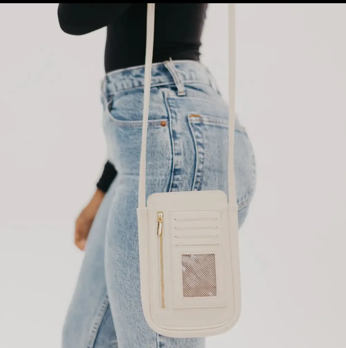 Parker Phone Crossbody Bag | Cream