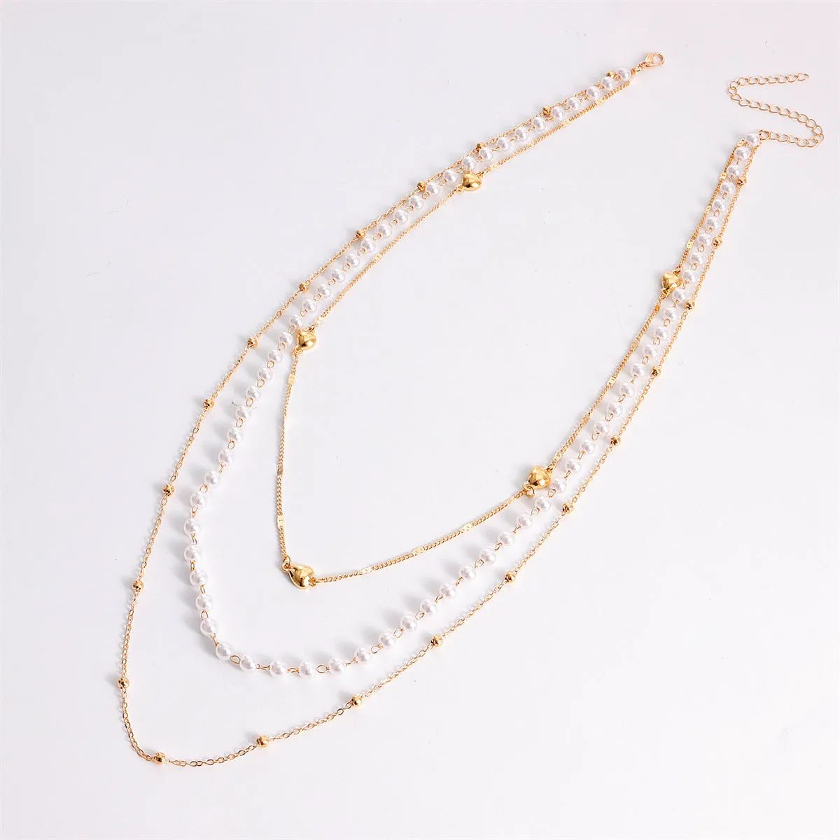 Pearl & 18K Gold-Plated Layered Necklace