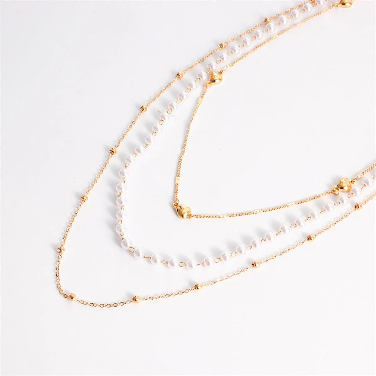 Pearl & 18K Gold-Plated Layered Necklace