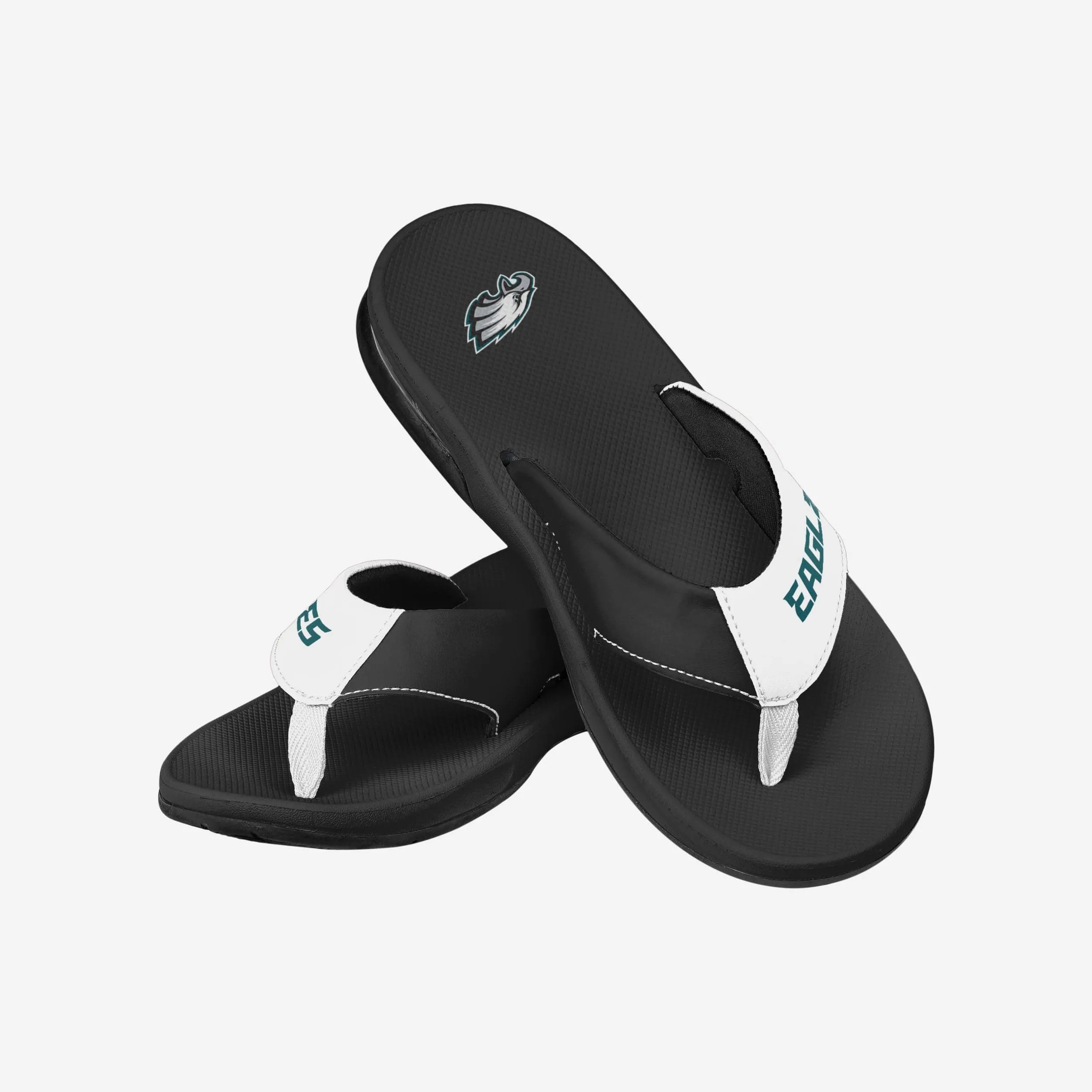 Philadelphia Eagles Team Color Contour Flip Flop