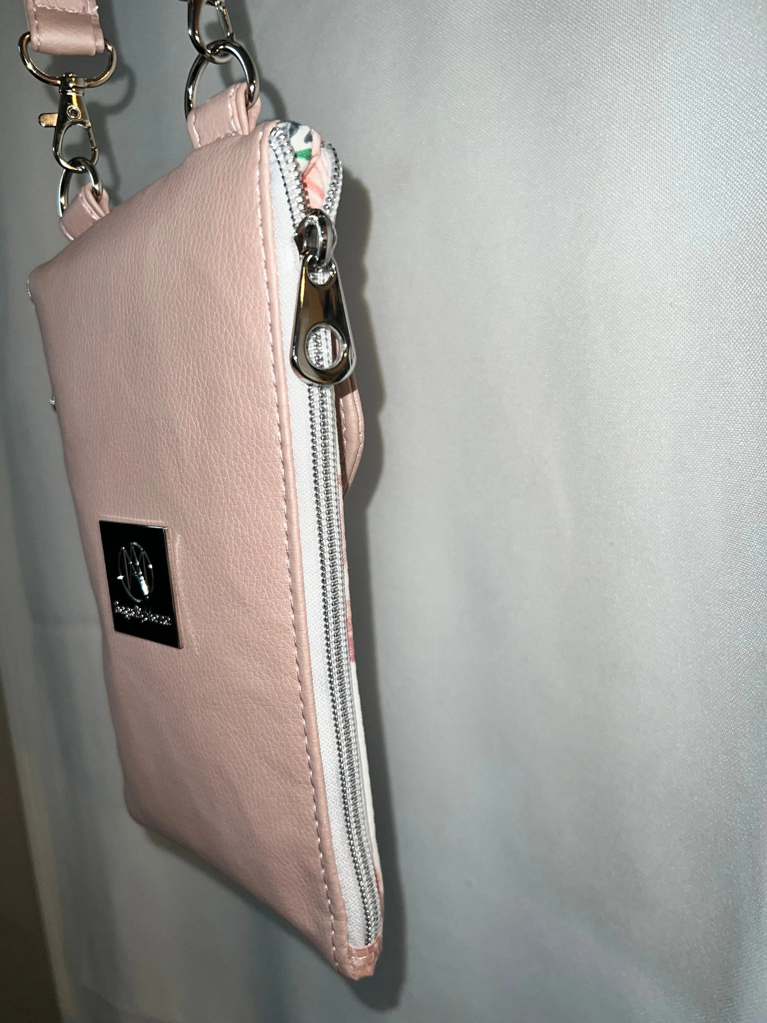 Phone and wallet sling floral