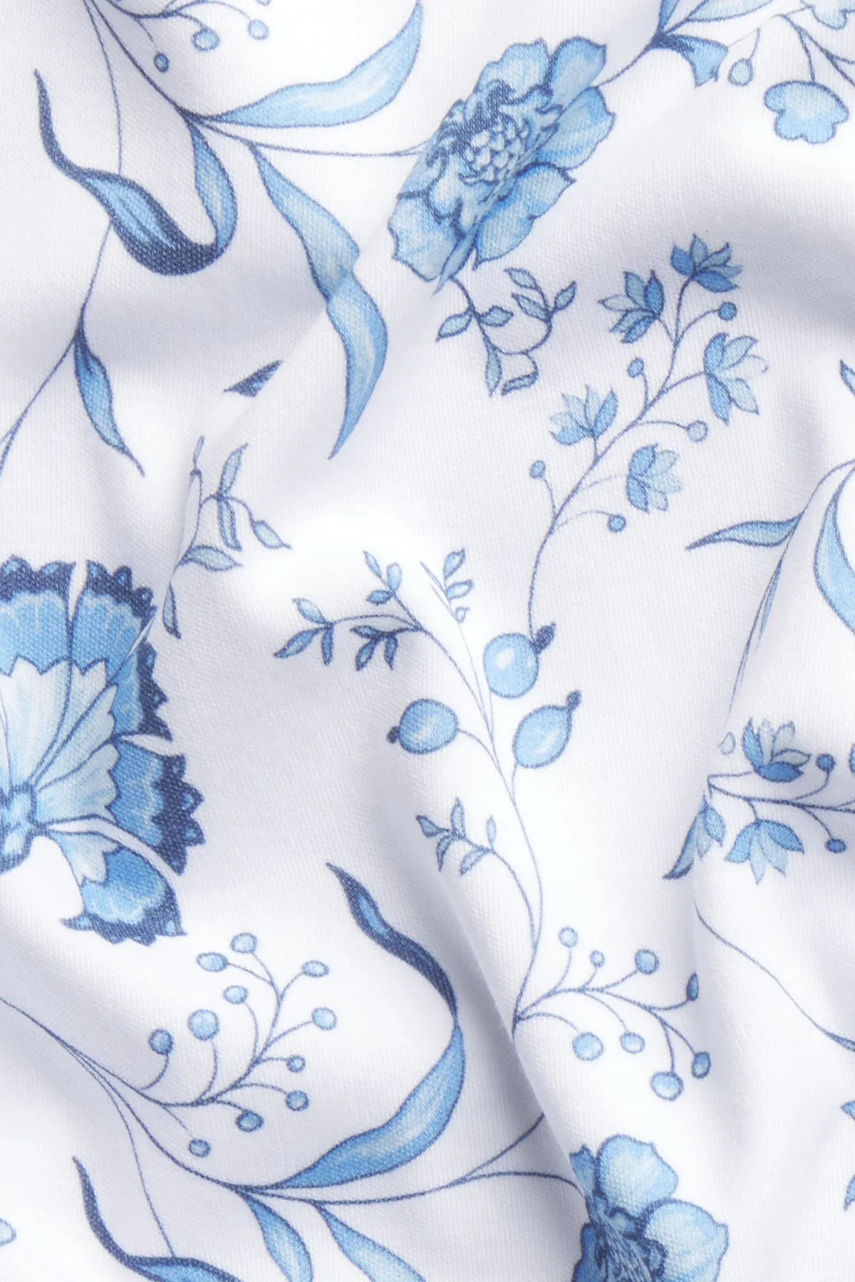 Pima Maternity Short-Long Set in Bellflower Vines