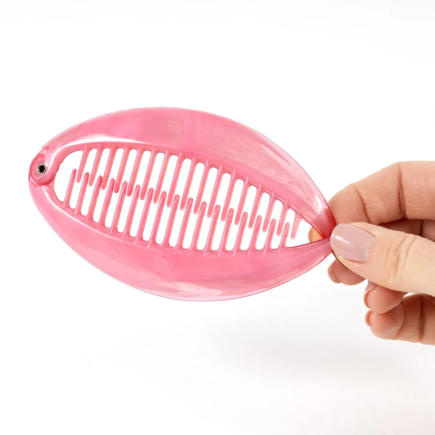 Pink Color Plastic Banana Clip