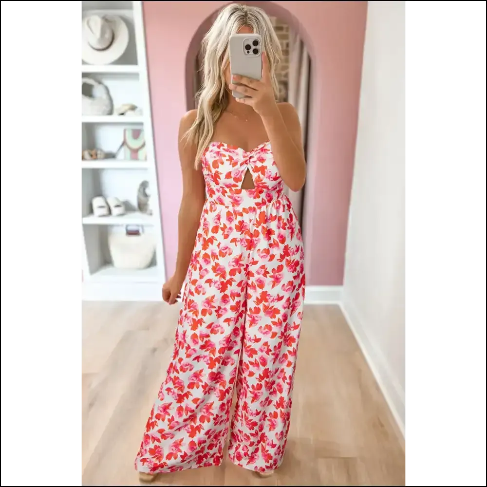 Pink Floral Jumpsuit: so Good, It's  Twisted Bandeau! 🌸 Needful Things