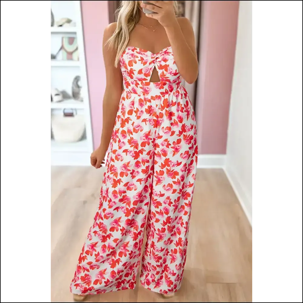 Pink Floral Jumpsuit: so Good, It's  Twisted Bandeau! 🌸 Needful Things