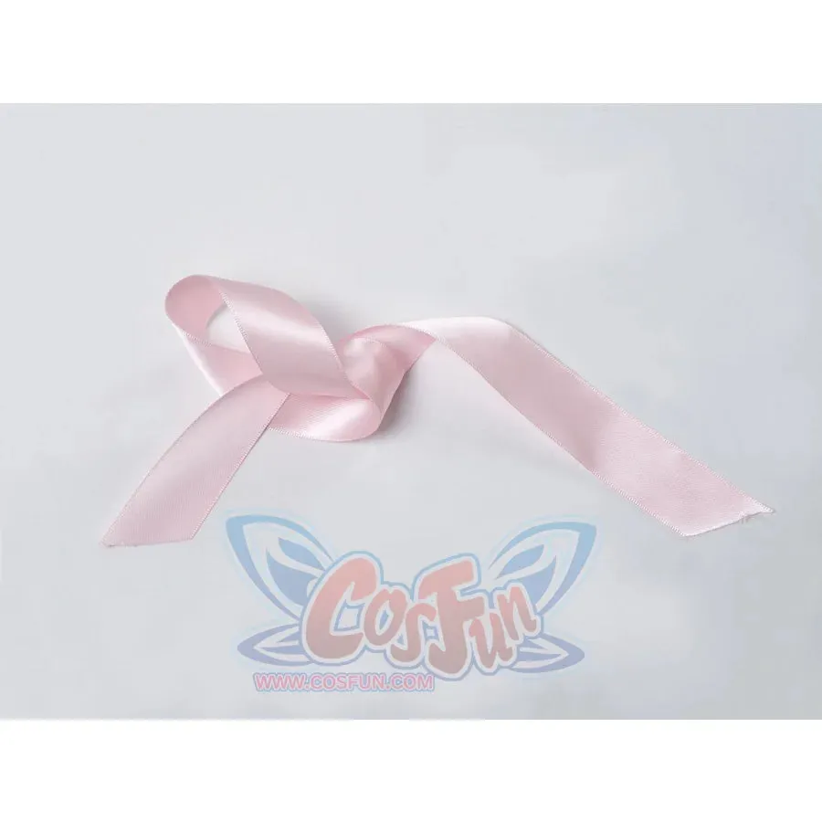 Pink Witch Cosplay Costume Sweet V-Neck Pleated Mini Skirt FY0123