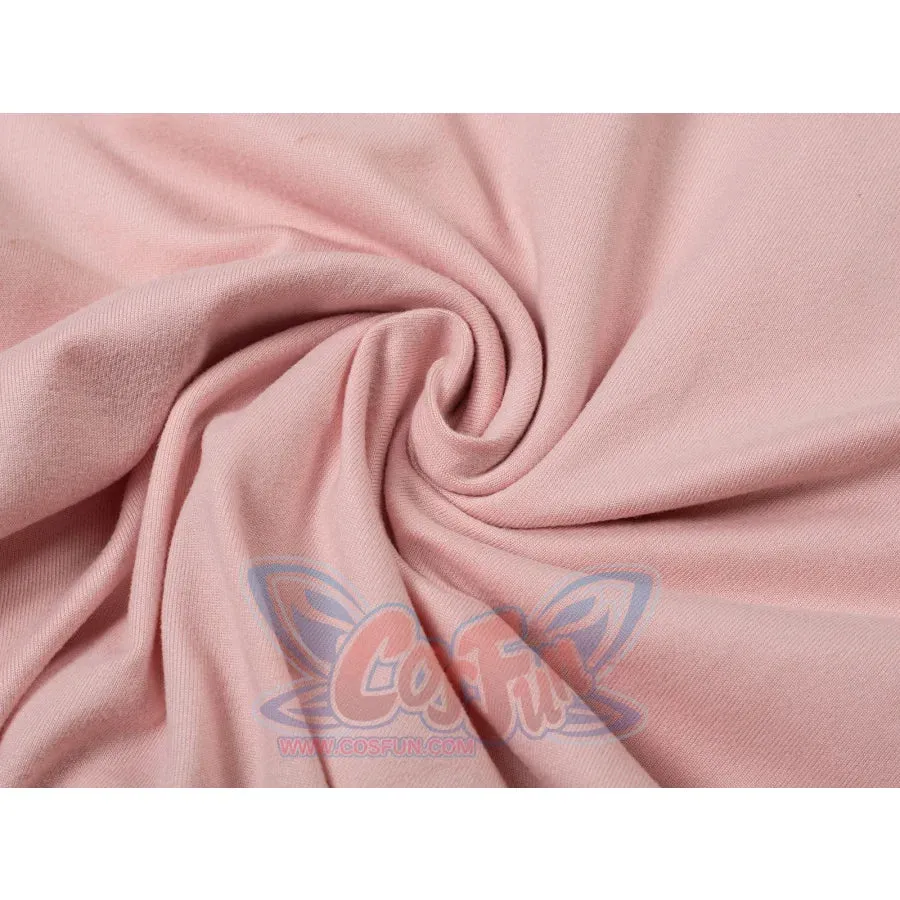 Pink Witch Cosplay Costume Sweet V-Neck Pleated Mini Skirt FY0123