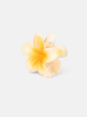 Plumeria Hawaii Big Hairgrip - Light Yellow