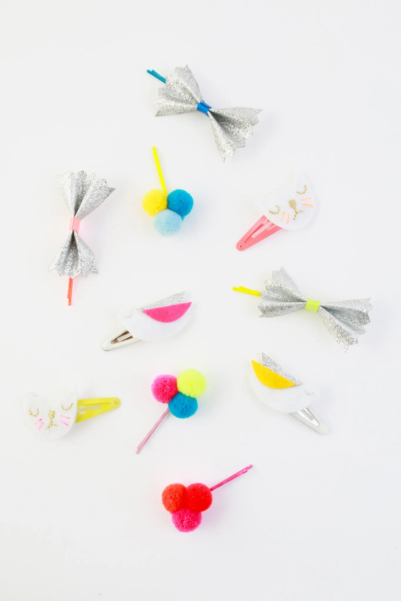 Pom Pom Hair Pins