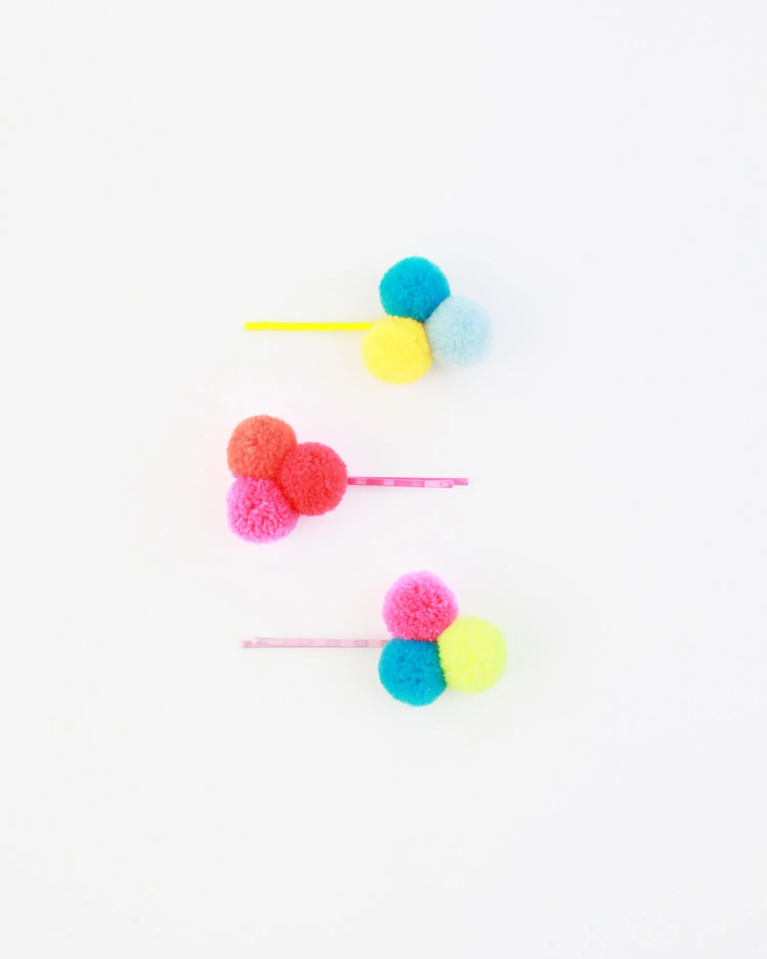 Pom Pom Hair Pins