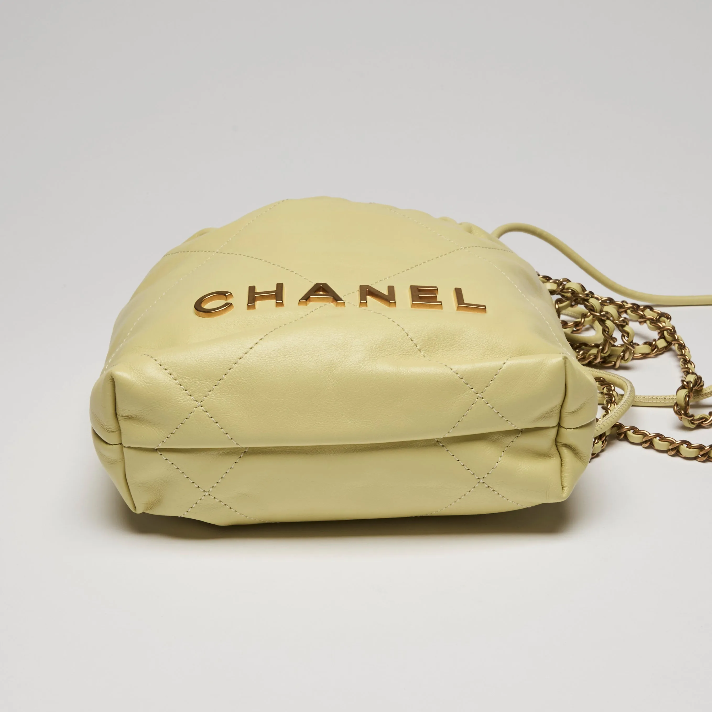 Pre-Loved Chanel™ Yellow Soft Leather Crossbody Bag