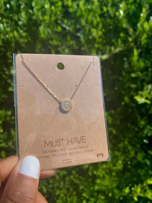 "G" Initial Necklace(Gold)