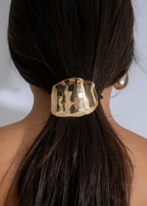 Radiant Hold Hair Tie Gold