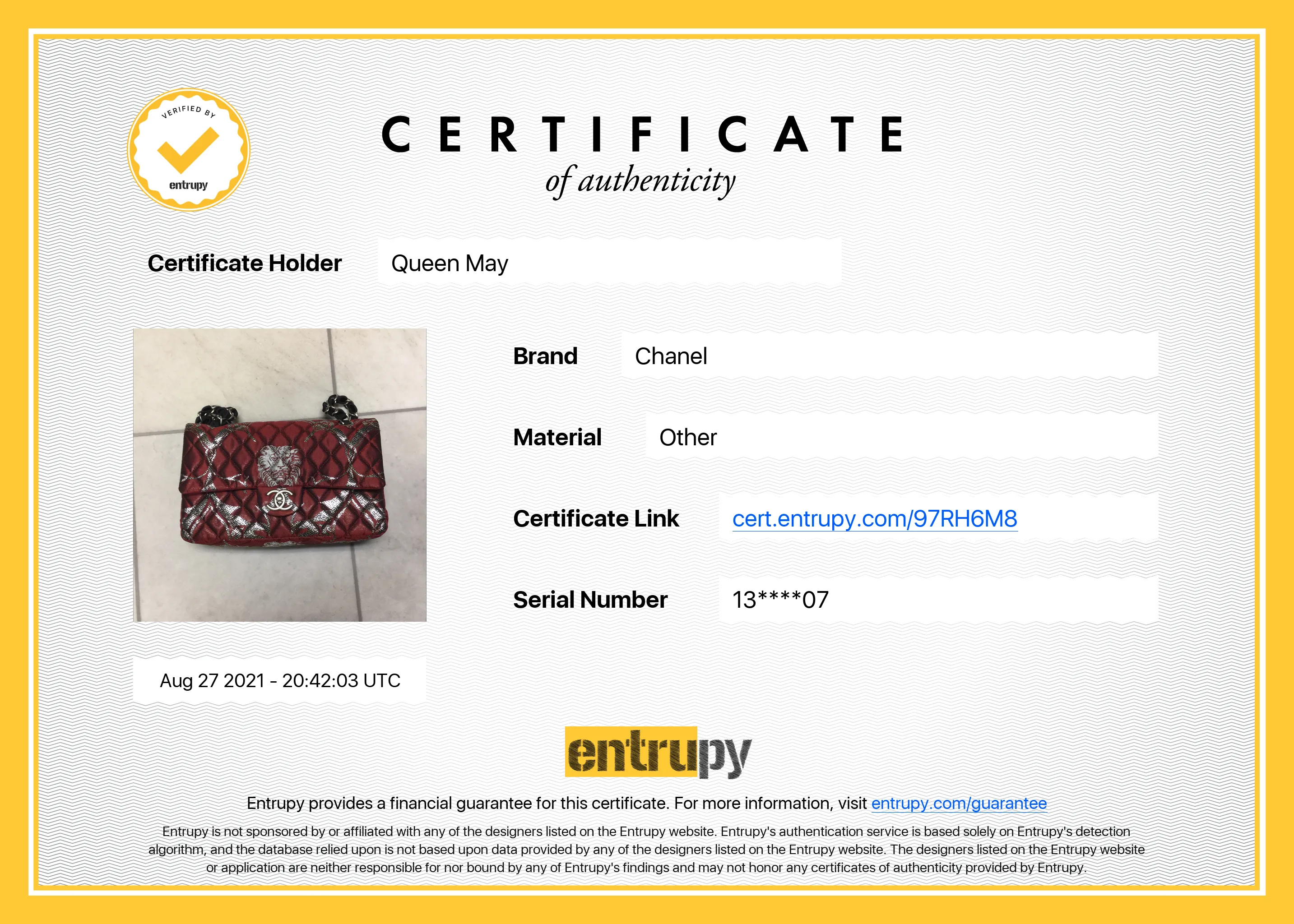 Rare Limited Edition Chanel Paris-Moscow Lion Brocade Double Flap Bag