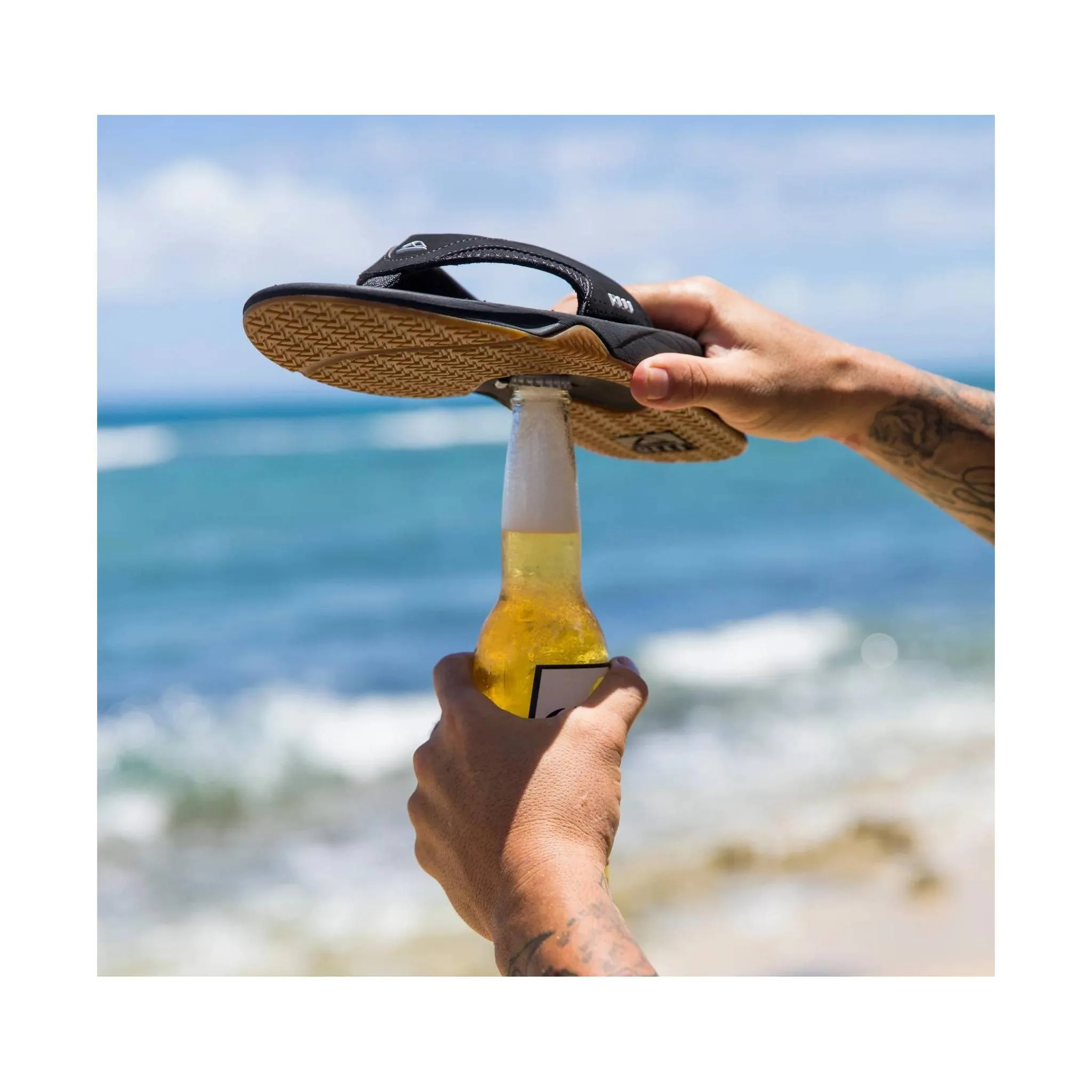Reef Men's Fanning Flip Flop - Black