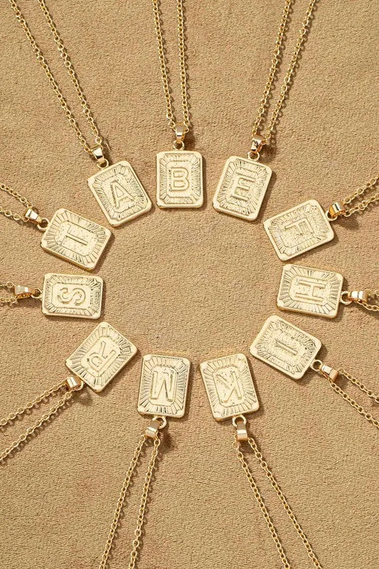 RESTOCK Gold Initial Necklaces