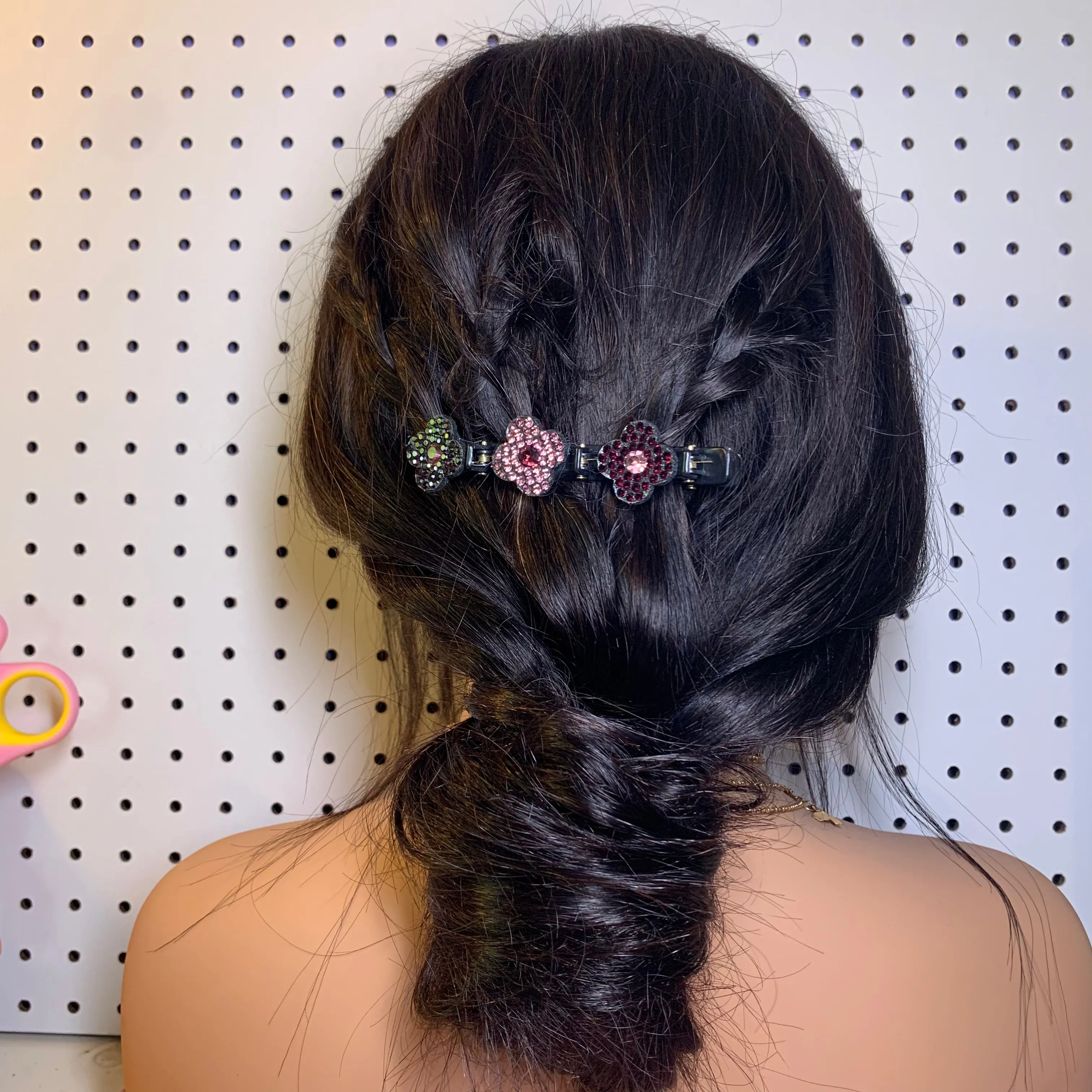 Rhinestone Flower Hair Clip (4 pieces) Set