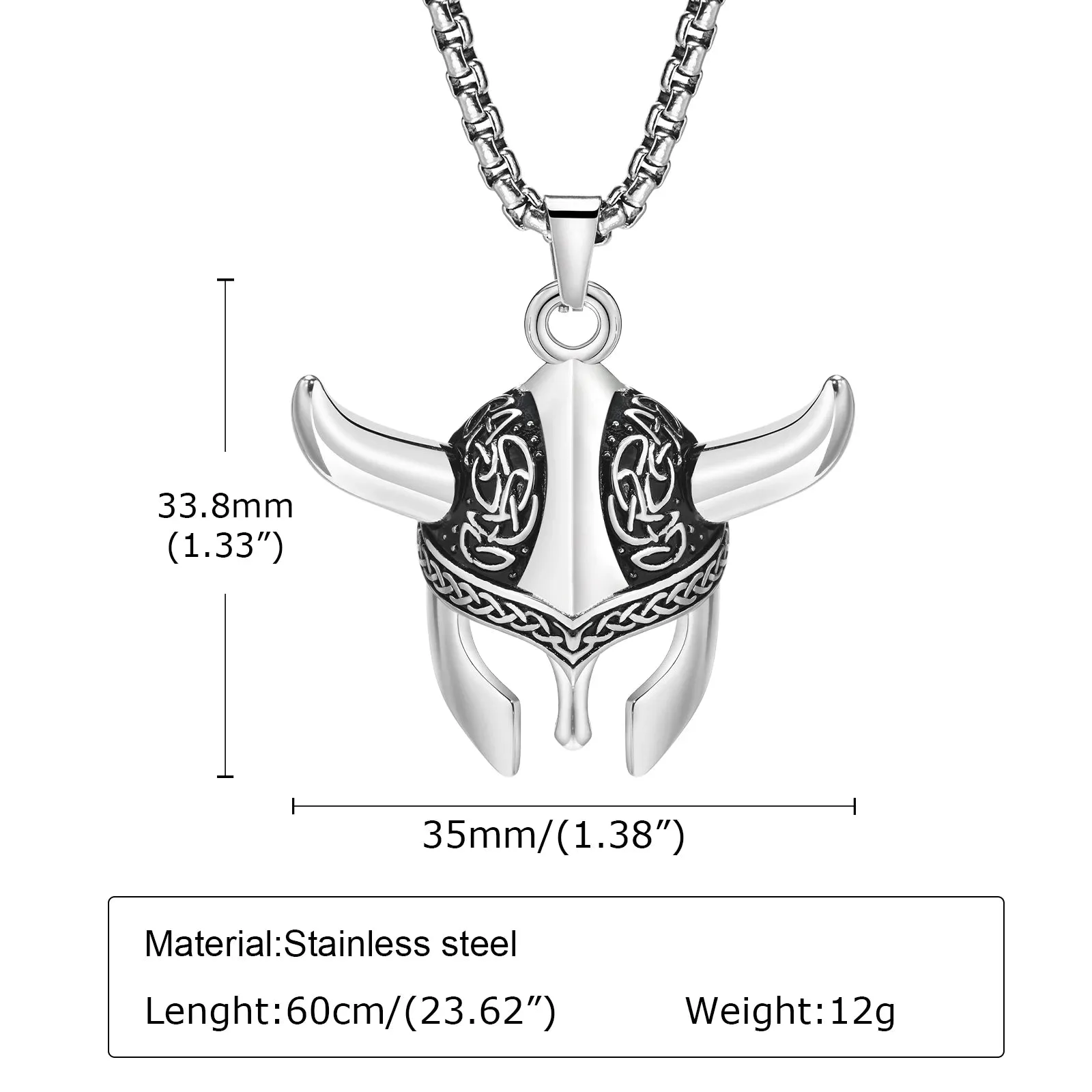 Rock Punk Headwear Style Necklaces for Men