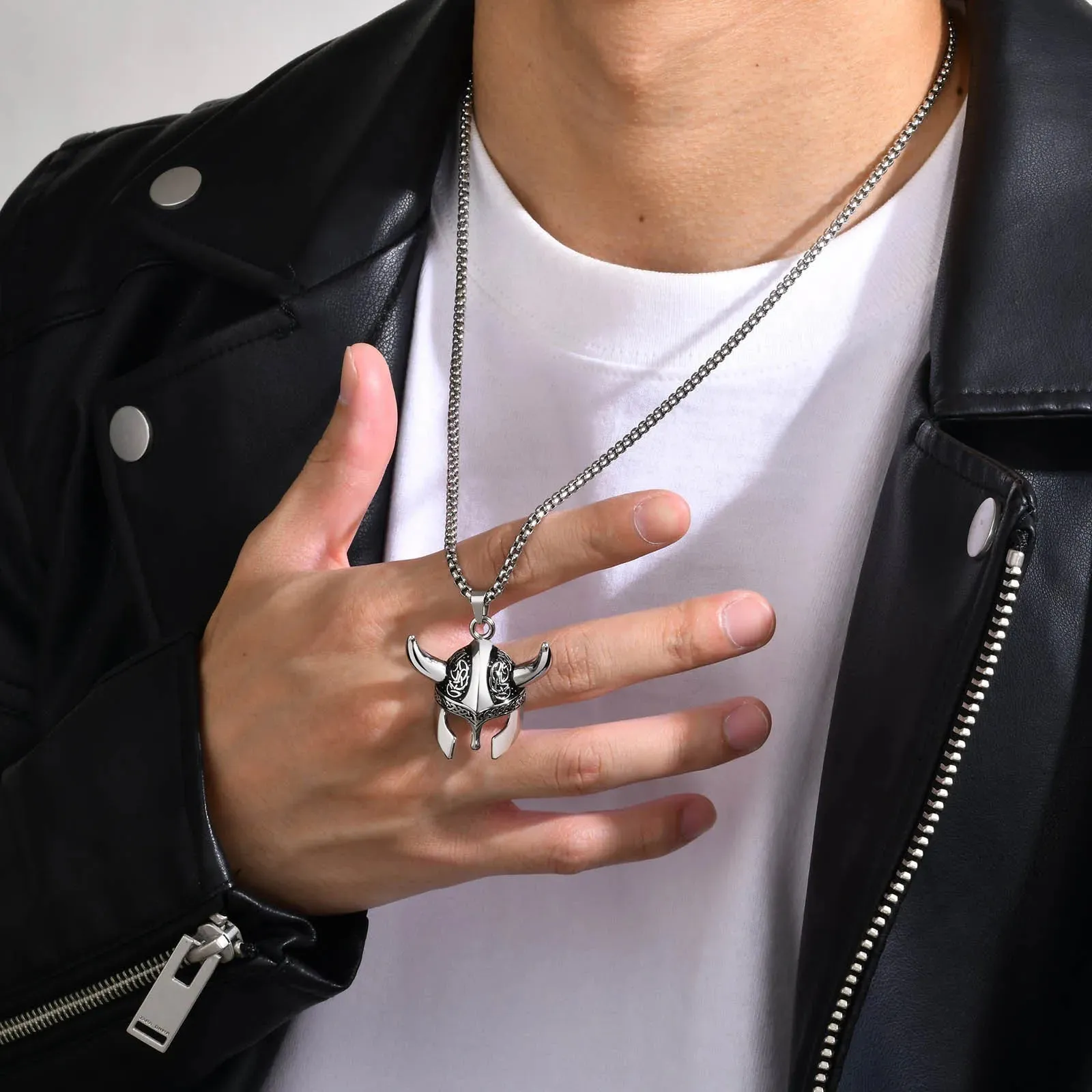 Rock Punk Headwear Style Necklaces for Men