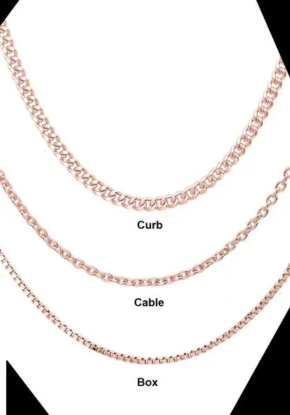Rose & Old English Initial Necklace