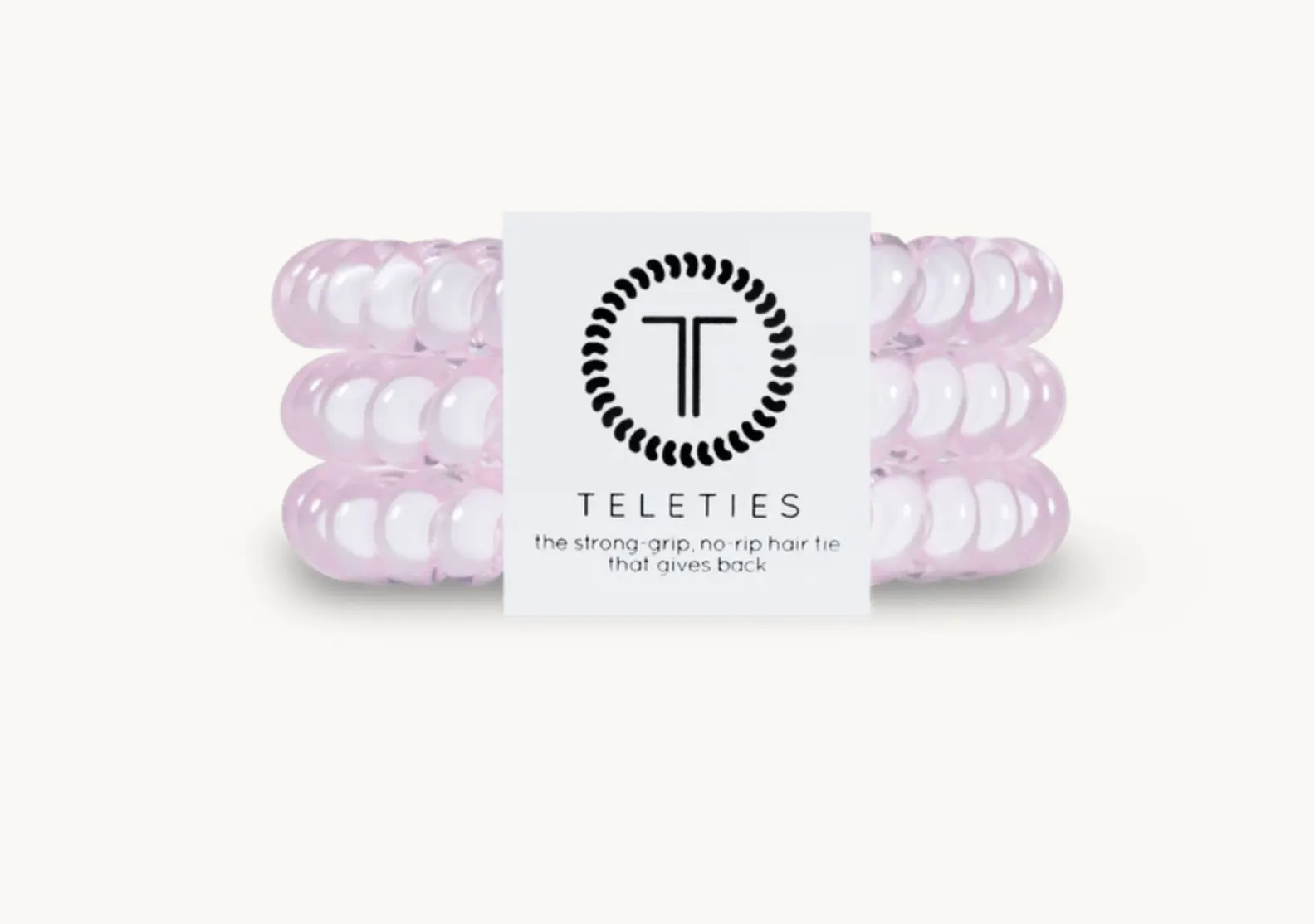 Rose Water Pink Hair Ties - Small
