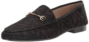 Sam Edelman Womens Loraine Textured Metallic Loafers Tan 6 Medium (B,M)