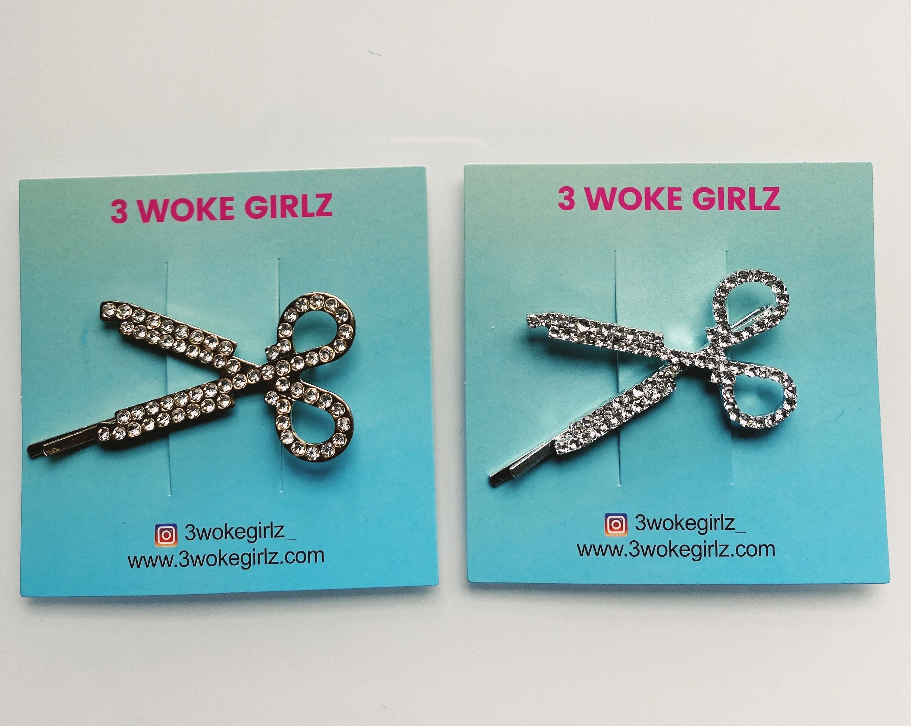 Scissors Rhinestones Hair Clip Hairpin