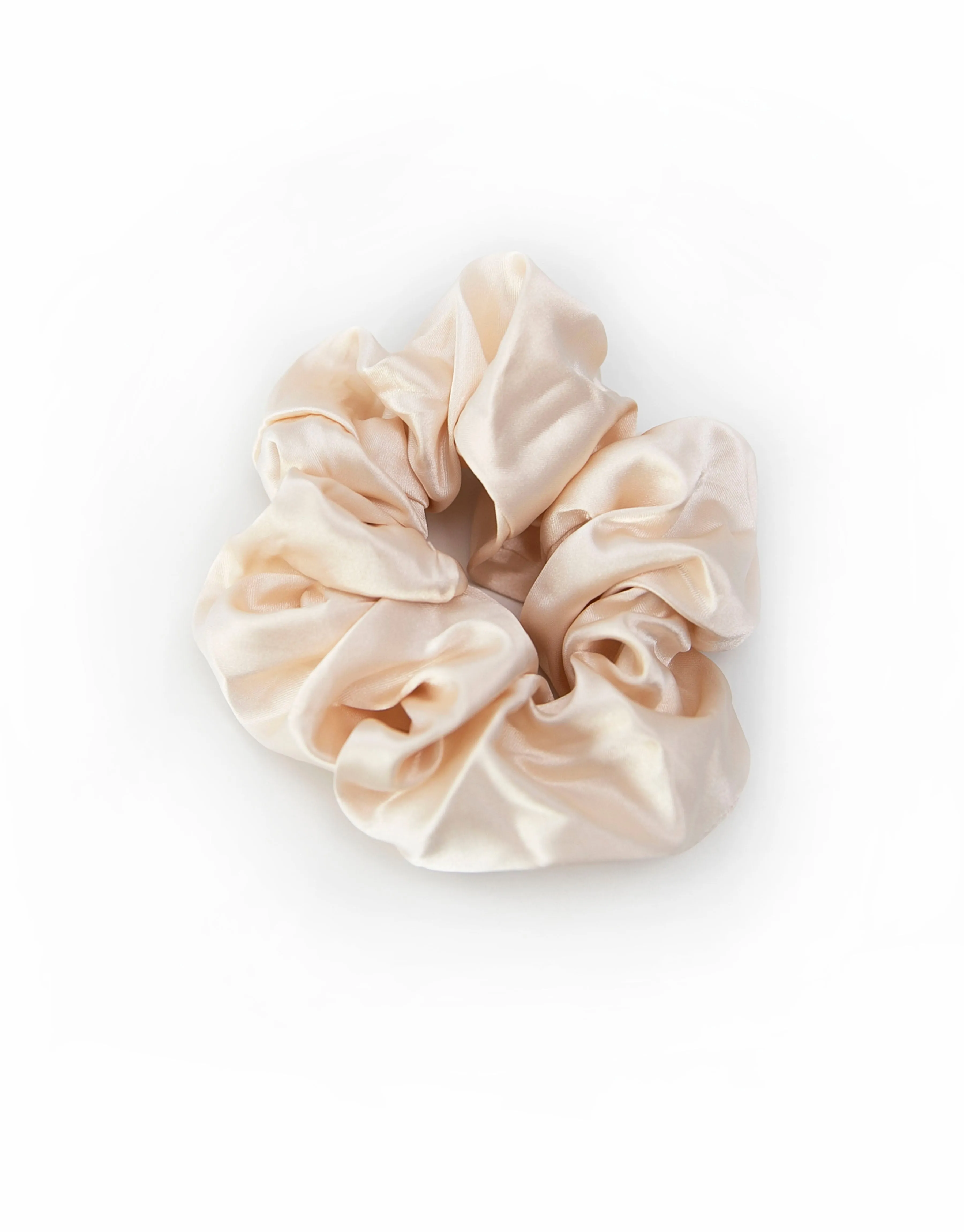 Scrunchie - Soft Silky Satin - Light Champagne