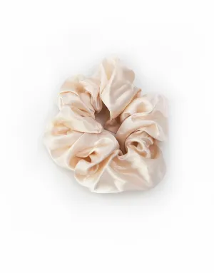 Scrunchie - Soft Silky Satin - Light Champagne