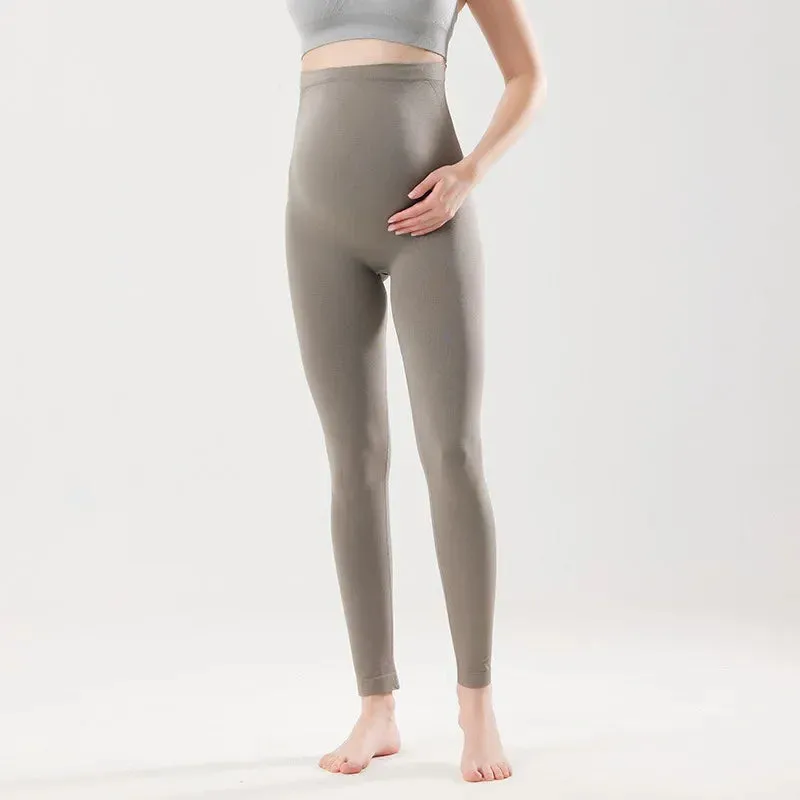 Seamless Maternity Yoga Pants for Comfort & Style