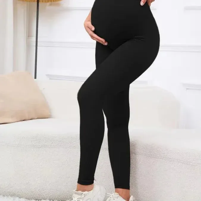 Seamless Maternity Yoga Pants for Comfort & Style