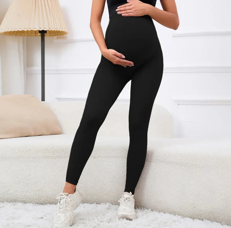 Seamless Maternity Yoga Pants for Comfort & Style