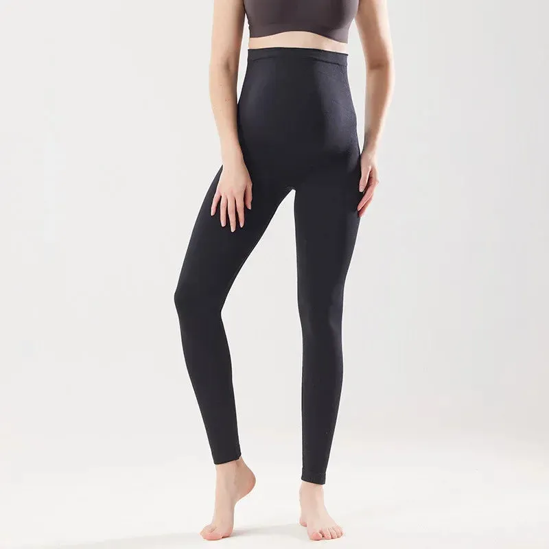 Seamless Maternity Yoga Pants for Comfort & Style