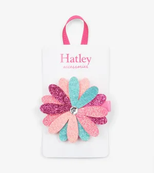 Shimmer Flower Large Hair Clip