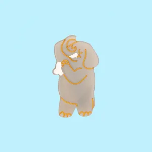 Showering elephant hair clip