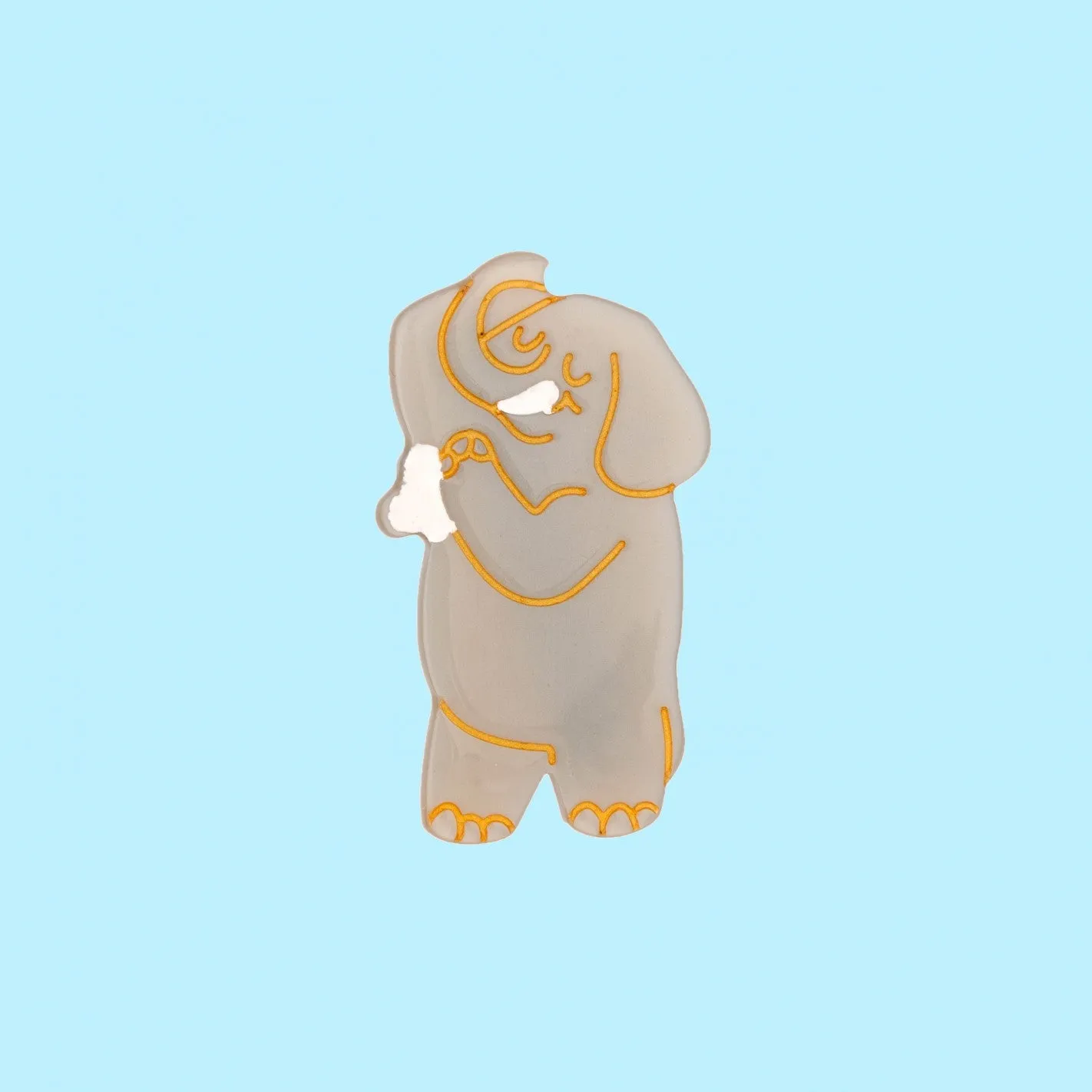 Showering elephant hair clip