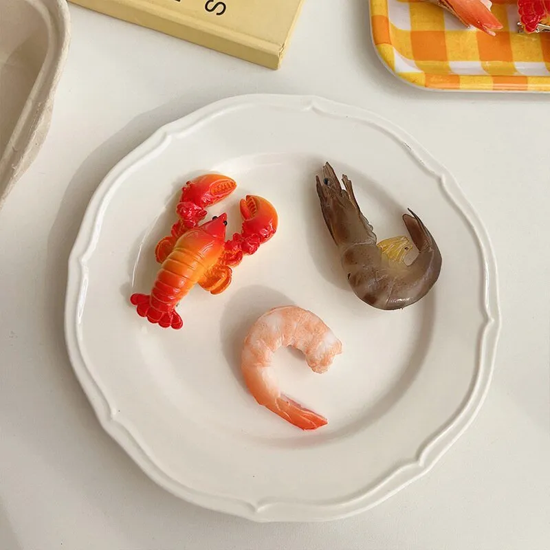 Shrimp Lobster Cartoon Hair Clips