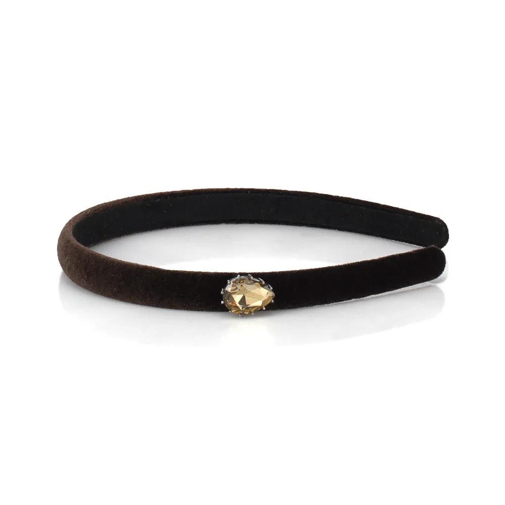 SIDE PEAR SHAPE CRYSTAL HAIRBAND