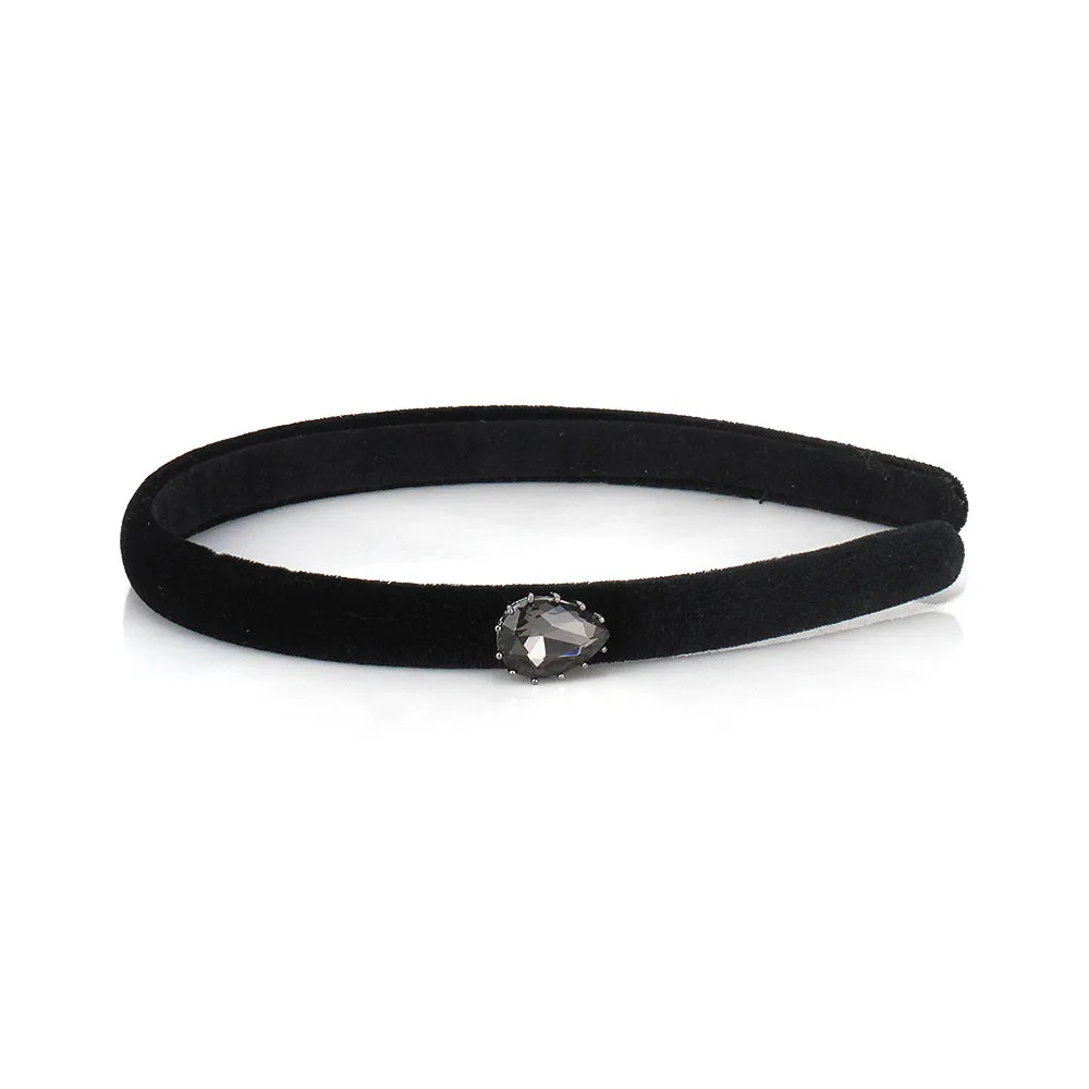 SIDE PEAR SHAPE CRYSTAL HAIRBAND
