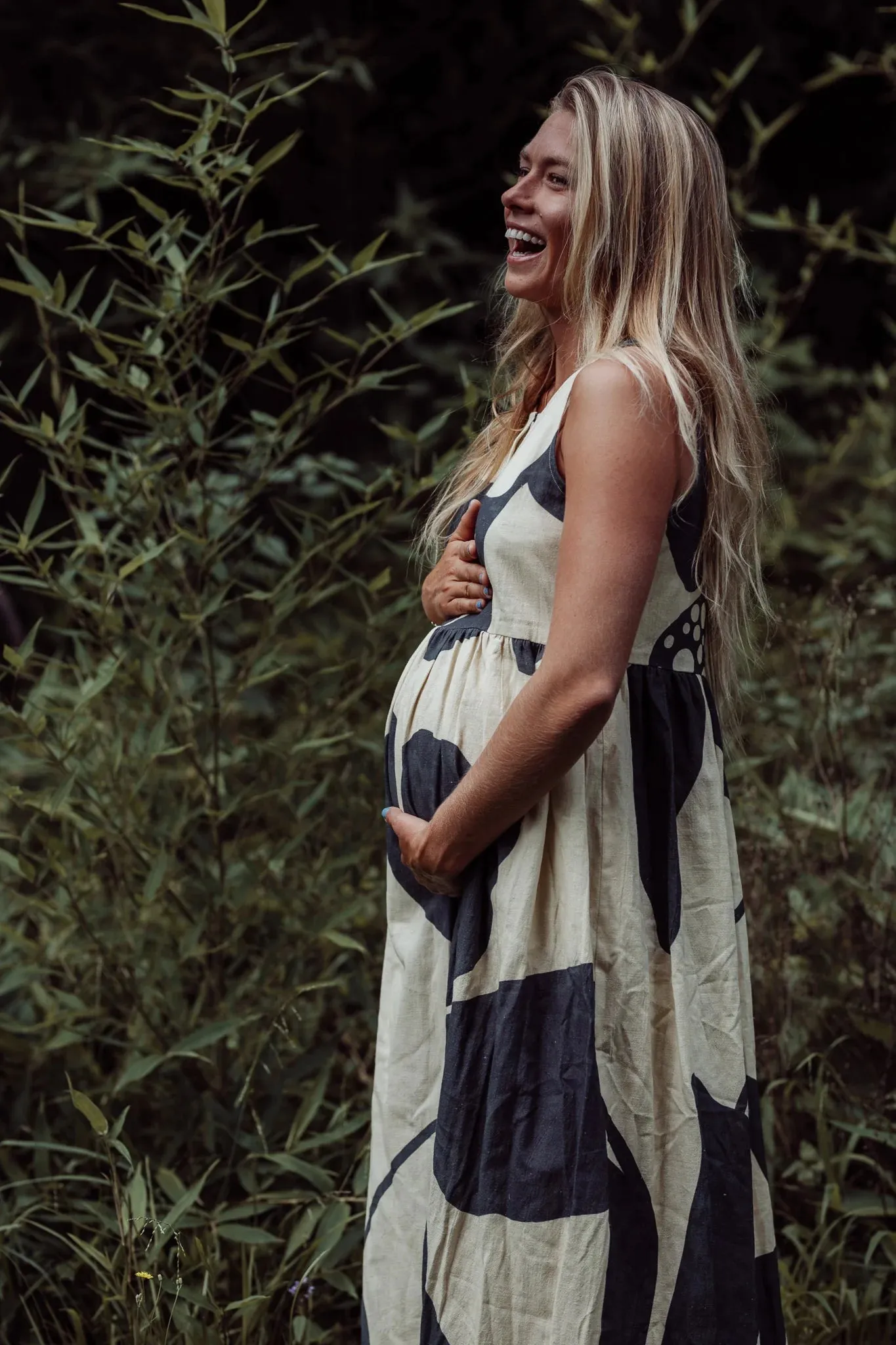 Sienna Dress - Black & Cream