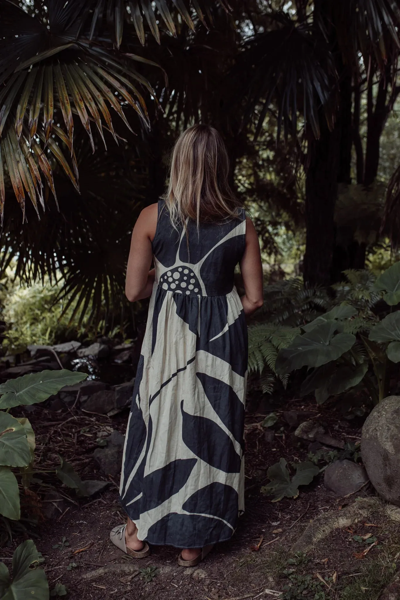 Sienna Dress - Black & Cream