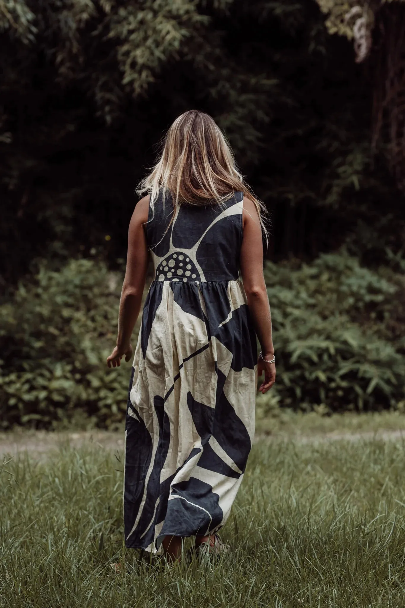 Sienna Dress - Black & Cream