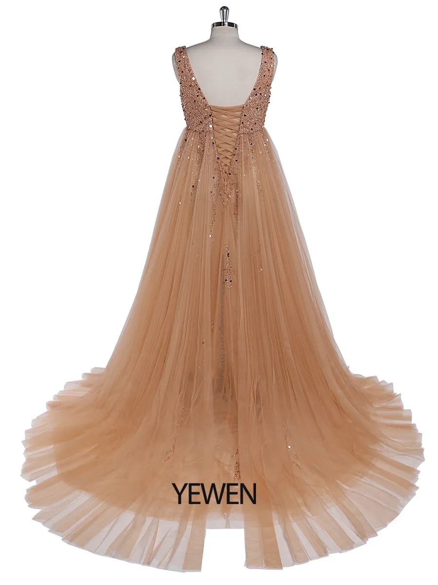 Silver Beading Tulle Evening Gown Maternity Dress for Photoshoot Lace Up Back Pregnancy Photography Robe Baby Shower Dress